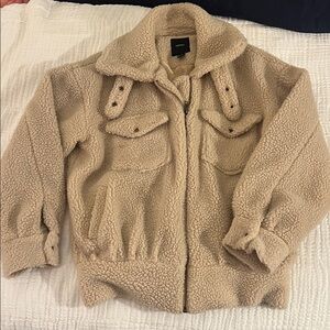 Forever 21 Cream Sherpa Jacket